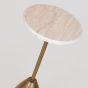 ΤΡΑΠΕΖΙ ΜΕΤΑΛΛΙΚΟ ΧΡΥΣΟ - ΛΕΥΚΟ 35x35x52cm Eurolamp 750-39560