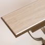 ΚΟΝΣΟΛΑ ΜΕΤΑΛΛΙΚΗ ΧΡΥΣΗ- ΛΕΥΚΗ 140x40x80cm Eurolamp 750-39562