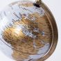 ΥΔΡΟΓΕΙΟΣ ΜΕΤΑΛΛΙΚΗ ΧΡΥΣΗ - ΛΕΥΚΗ 22x22x32cm Eurolamp 752-19036