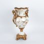 ΒΑΖΟ ΠΟΛΥΡΕΖΙΝ ΛΕΥΚΟ - ΧΡΥΣΟ 31x19x45cm Eurolamp 752-21010