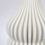 ΒΑΖΟ ΠΟΡΣΕΛΑΝΙΝΟ 3D ΛΕΥΚΟ 17.5x17.5x35.5cm Eurolamp 752-21096