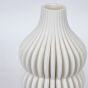 ΒΑΖΟ ΠΟΡΣΕΛΑΝΙΝΟ 3D ΛΕΥΚΟ 12x12x25cm Eurolamp 752-21097