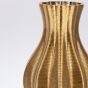 ΒΑΖΟ ΠΟΡΣΕΛΑΝΙΝΟ 3D ΧΡΥΣΟ 19x19x35cm Eurolamp 752-21098