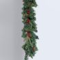 ΓΙΡΛΑΝΤΑ ΠΡΑΣΙΝΗ ΜΕ BERRIES ΚΑΙ ΚΟΥΚΟΥΝΑΡΙΑ, 200cm Eurolamp 600-30635