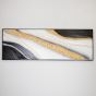 ΠΙΝΑΚΑΣ ΚΑΜΒΑΣ ΜΑΥΡΟΣ - ΛΕΥΚΟΣ - ΧΡΥΣΟΣ 152x4.5x52cm Eurolamp 755-12042