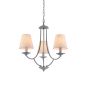 C119-3 ETNA PENDANT LAMP GREY PATINA&WHITE SHADE 1E1 HOMELIGHTING 77-3661