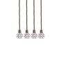GRENADE-4 ROPE & BLACK PENDANT+ HOMELIGHTING 77-3684