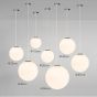 SE1120-1-OP ALESSIA Φ20 PENDANT OPAL GLASS Ε3 HOMELIGHTING 77-3710
