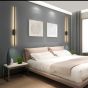 SE LED 80 GINNA BLACK WALL LAMP 12W  3CCT WITH MEMORY 2YEARS WARRANTY Δ1 HOMELIGHTING 77-50484