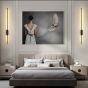 SE LED 80 GINNA BLACK WALL LAMP 12W  3CCT WITH MEMORY 2YEARS WARRANTY Δ1 HOMELIGHTING 77-50484