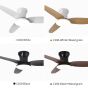 SE LED F100 WINDY BLACK-BROWN FAN 30W SMART WITH CONTROL 100x100x50cm 3000k-6500k 85-265V 2 Y HOMELIGHTING 77-50632