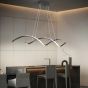 SE LED 95 QUEEN PENDANT BLACK 24W  3CCT 95x8x100cm IP20 220V 2 YEARS WARRANTY Ε2 HOMELIGHTING 77-50646