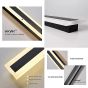 SE LED 100 AXIS OUTDOOR WALL LAMP 30W BLACK 3000K L 1000mm HOMELIGHTING 77-50681