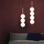 SE LED 120 LUNA TRIPLA GOLD Φ10CM  PENDANT  3CCT WITH MEMORY  2 YEARS WARRANTY HOMELIGHTING 77-51158