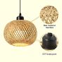 SE21-BA-5050 LYSA  PENDANT  BAMBOO STEEL 50*120cm  E27 2 YEARS WARRANTY HOMELIGHTING 77-51190