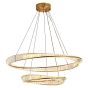 SE LED 60+80  OVELA ROSE GOLD Φ60+80cm 3CCT REMOTE CONTROL 2 YEARS WARRANTY HOMELIGHTING 77-51194