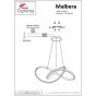 SE LED 60 MALBERA PENDANT CHROME HOMELIGHTING 77-8127