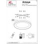 SE LED SMART 80 AMAYA CEILING BLACK HOMELIGHTING 77-8154