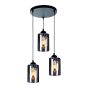KQ 8877-3A SMOG PENDANT SMOKED GLASSES Ζ2 HOMELIGHTING 77-8202