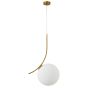 SE21-GM-30 SCEPTRE GOLD MATT OPAL GLASS PENDANT Γ3 HOMELIGHTING 77-8271