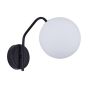 SE21-BL-25 FLAKE BLACK WALL LAMP OPAL GLASS Β1 HOMELIGHTING 77-8289