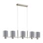SE21-NM-120-SH1 ADEPT NICKEL MATT PENDANT GREY SHADE+ HOMELIGHTING 77-8291