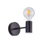 SE21-BL-16-MS2 ADEPT BLACK WALL LAMP BLACK METAL SHADE+ HOMELIGHTING 77-8317