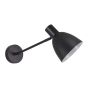 SE21-BL-22-MS2 ADEPT BLACK WALL LAMP BLACK METAL SHADE+ HOMELIGHTING 77-8324