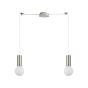 SE21-NM-4-GL1-NM2 ADEPT TUBE Nickel Matt Pendant Smoked Glass+ HOMELIGHTING 77-8395