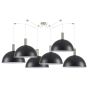SE21-NM-4-NM6-MS40 ADEPT TUBE Nickel Matt Pendant Black Metal Shade+ HOMELIGHTING 77-8407