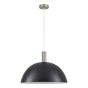SE21-NM-4-MS50 ADEPT TUBE Nickel Matt Pendant Black Metal Shade+ HOMELIGHTING 77-8410