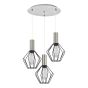SE21-NM-4-3NM-GR1 ADEPT TUBE Nickel Matt Pendant Black Metal Grid+ HOMELIGHTING 77-8439