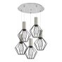 SE21-NM-4-5NM-GR1 ADEPT TUBE Nickel Matt Pendant Black Metal Grid+ HOMELIGHTING 77-8440