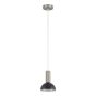 SE21-NM-4-MS3 ADEPT TUBE Nickel Matt Pendant Black Metal Shade+ HOMELIGHTING 77-8463