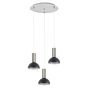 SE21-NM-4-3NM-MS3 ADEPT TUBE Nickel Matt Pendant Black Metal Shade+ HOMELIGHTING 77-8467