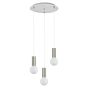 SE21-NM-4-3NM-MS3 ADEPT TUBE Nickel Matt Pendant Black Metal Shade+ HOMELIGHTING 77-8467