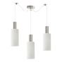SE21-NM-4-NM3-GL3 ADEPT TUBE Nickel Matt Pendant White Glass+ HOMELIGHTING 77-8472