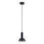 SE21-BL-4-MS3 ADEPT TUBE Black Pendant Black Metal Shade+ HOMELIGHTING 77-8554
