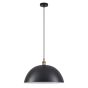 SE21-BR-10-MS50 MAGNUM Bronze Metal Pendant Black Shade with Black Fabric Cable+ HOMELIGHTING 77-8699