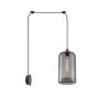 SE21-SM-19-30-BL1W+ FEINT Smoked Glass Pendant+ HOMELIGHTING 77-8899
