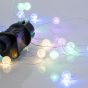 ΚΟΥΡΤΙΝΑ, 140 MINI LED, ΚΡΑΚΕΛΕ ΜΠΑΛΕΣ 1.3cm, 31V ΜΕΤΑΣΧΗΜΑΤΙΣΤΗ, 4 ΕΠΕΚΤΑΣΕΙΣ ΕΩΣ 3 ΣΕΤ, ΑΣΗΜΙ ΧΑΛΚΙΝΟ ΚΑΛΩΔΙΟ, ΧΡΩΜΑΤΙΣΤΟ LED (H150 x W100cm, 10 ΣΕΙΡΕΣ x 14 LED), ΠΡΟΕΚΤΑΣΗ ΠΑΡΟΧΗΣ 3m, IP44 Eurolamp 600-11434