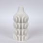 ΒΑΖΟ ΠΟΡΣΕΛΑΝΙΝΟ 3D ΛΕΥΚΟ 12x12x25cm Eurolamp 752-21097