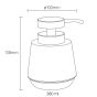 Mood grey 380 ml δοχείο κρεμοσάπουνου Sealskin 800045