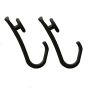 Easy roll hooks 12 pcs black κρίκοι κουρτίνας μπάνιου Sealskin  800129