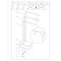 Tube black κρεμάστρα επιδαπέδια 3 θέσεων Sealskin 800201