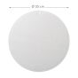 Rubelle Αντιολισθητικό Πατάκι Φ55cm White Sealskin  800626