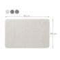 Cosima Πατάκι Μπάνιου 60x90cm Off-White Sealskin 800632