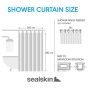 Cosima 240x200 grey κουρτίνα μπάνιου πλαστική Sealskin  800642