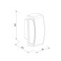 it-Lighting Winona 1xΕ27 Outdoor Up-Down Wall Lamp Black D:90x120x220mm 80205414