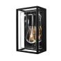 it-Lighting Zar Outdoor Wall Lamp Black 1xE27 D:100x145x245mm 80205614